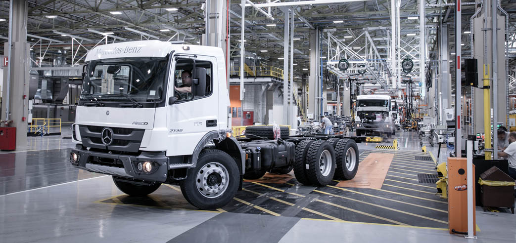 Industria de camiones de Mercedes Benz