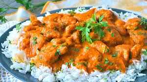 pollo al curry con arroz