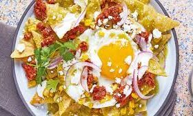 chilaquiles con frijoles