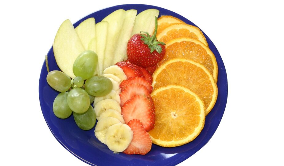 plato con frutas