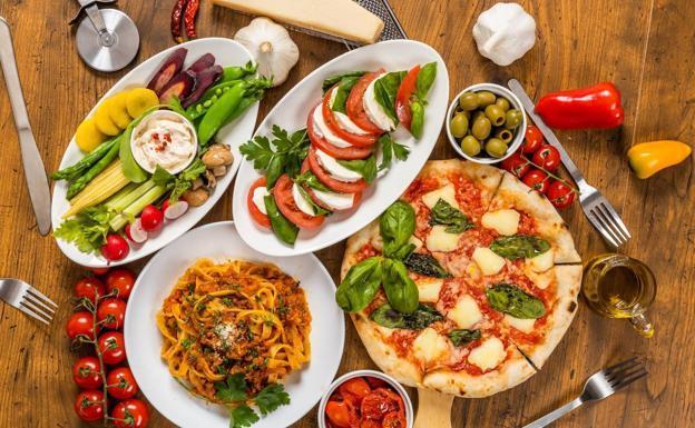 platos de la comida italiana